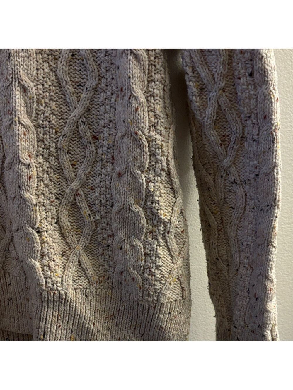 J. Crew Factory Textured Knit Sweater in Beige Speckled - Picture 5 of 5